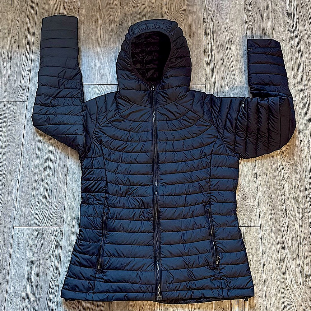 Columbia Heavenly Omni Heat Thermal Jacket Women L Hooded Black New